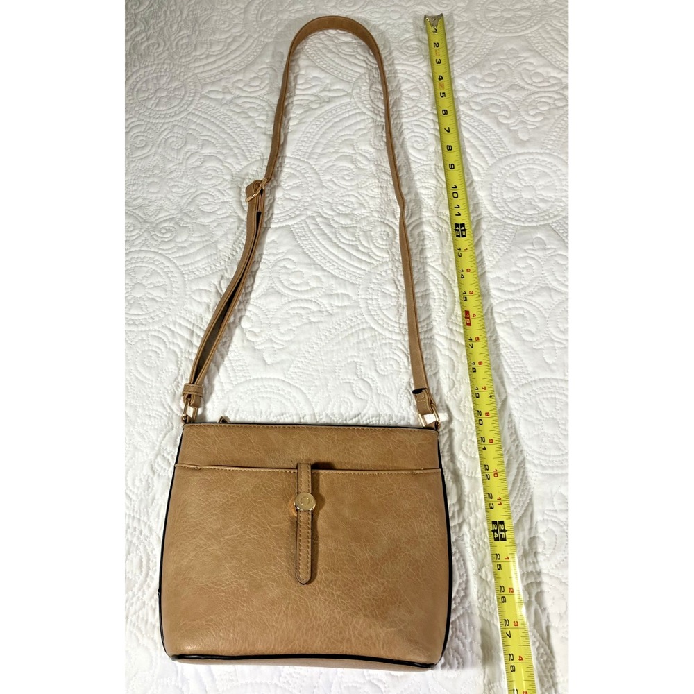 Crossbody Purse Shoulder Bag Animal Print Women's Small Brown Travel Gold Accent - Picture 7 of 9